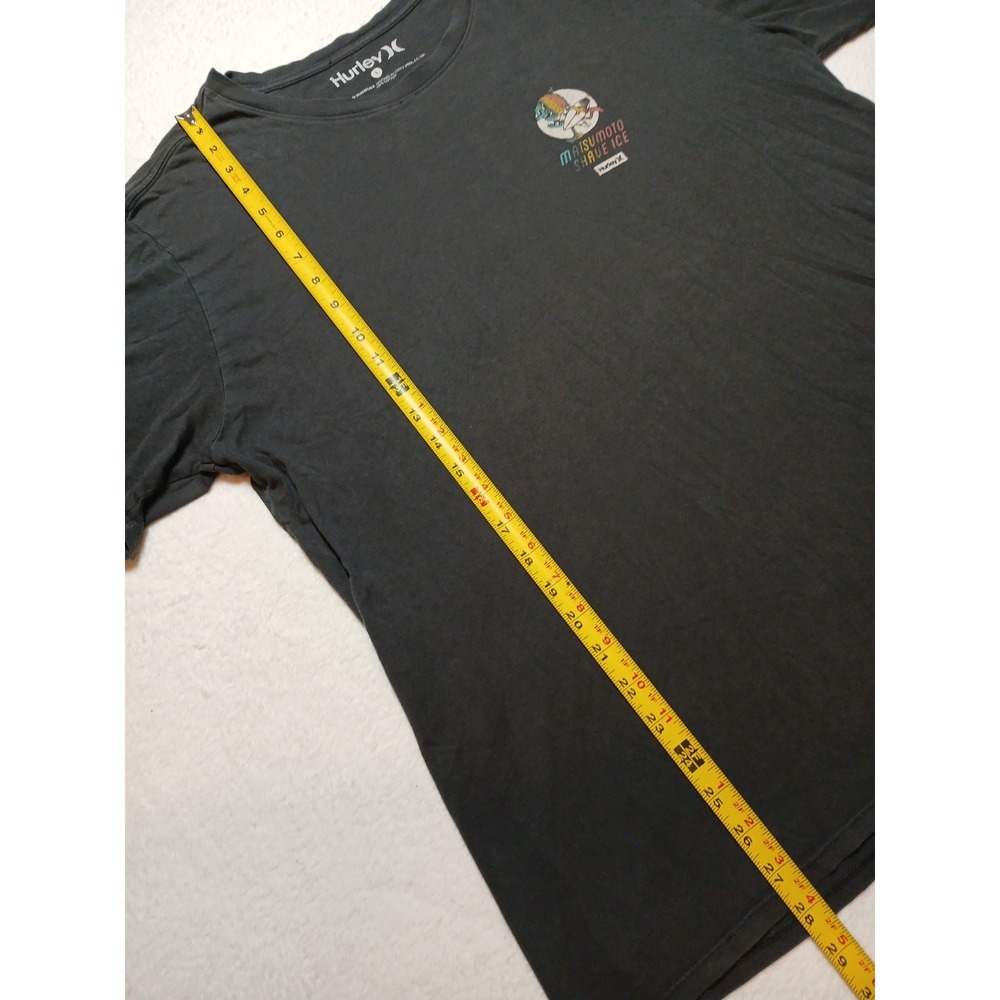 Hurley Matsumoto Shave Ice Shirt Mens Size Large Black Hawaii Surf Graphic Tee - Picture 4 of 8